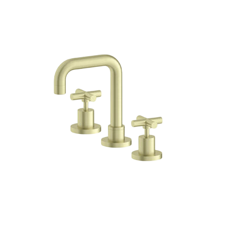Tapware Nero X Plus Basin Set Colour: Brushed Gold Place & Palette