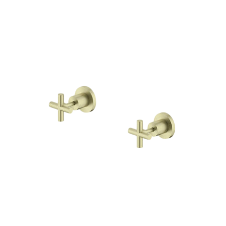 Tapware Nero X Plus Wall Tops Assembly Colour: Brushed Gold Place & Palette