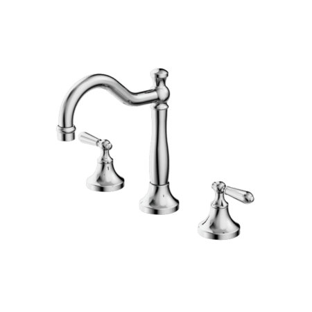 Tapware Nero York Basin Set With Metal Lever Colour: Chrome Place & Palette
