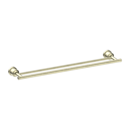 Accessories Nero York Double Towel Rail Colour: Aged Brass Place & Palette