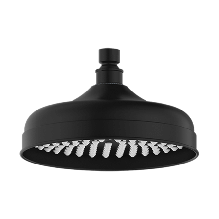 Showers Nero York Shower Head Colour: Matte Black Place & Palette