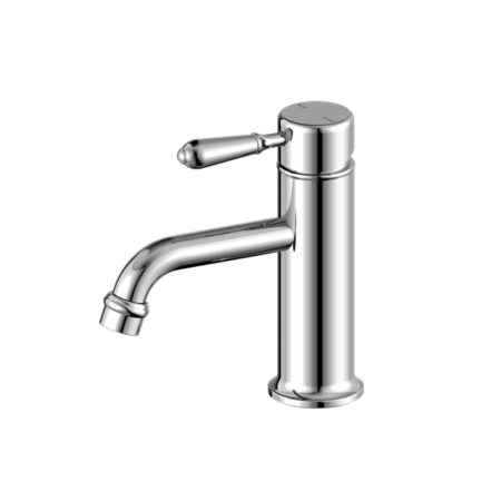 Tapware Nero York Straight Basin Mixer With Metal Lever Colour: Chrome Place & Palette
