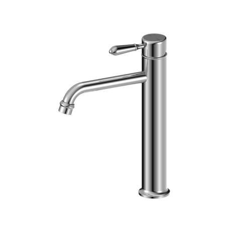 Tapware Nero York Straight Tall Basin Mixer With Metal Lever Colour: Chrome Place & Palette
