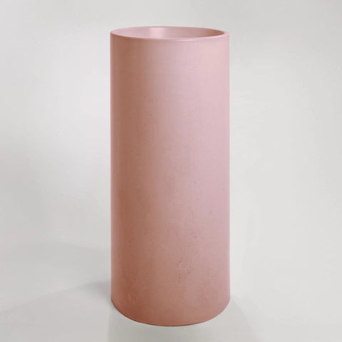 Concrete Polished Full Height Round Pedestal Basin
