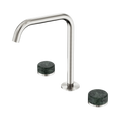 Serenity Bath/Kitchen Set Edge Spout With Verde Alpi Handle - Nero Serenity Collection - Chrome FinishBrushed Nickel Finish