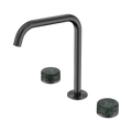 Serenity Bath/Kitchen Set Edge Spout With Verde Alpi Handle - Nero Serenity Collection - Chrome FinishGun Metal Finish