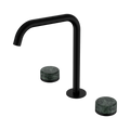 Serenity Bath/Kitchen Set Edge Spout With Verde Alpi Handle - Nero Serenity Collection - Chrome FinishMatte Black Finish
