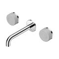 Serenity Wall Basin Set 160mm Spout With Carrara Handle - Nero Serenity Collection - Chrome Finish