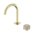 Serenity Progressive Basin Mixer Arc Spout With Rome Travertine Handle - Nero Serenity Collection - Chrome FinishBrushed Gold Finish