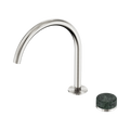 Serenity Progressive Bath/Kitchen Mixer Arc Spout With Verde Alpi Handle - Nero Serenity Collection - Chrome FinishBrushed Nickel Finish