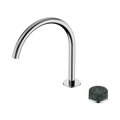 Serenity Progressive Bath/Kitchen Mixer Arc Spout With Verde Alpi Handle - Nero Serenity Collection - Chrome Finish