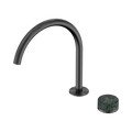 Serenity Progressive Bath/Kitchen Mixer Arc Spout With Verde Alpi Handle - Nero Serenity Collection - Chrome FinishGun Metal Finish