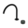 Serenity Progressive Bath/Kitchen Mixer Arc Spout With Verde Alpi Handle - Nero Serenity Collection - Chrome FinishMatte Black Finish