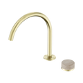 Serenity Progressive Bath/Kitchen Mixer Arc Spout With Rome Travertine Handle - Nero Serenity Collection - Chrome FinishBrushed Gold Finish