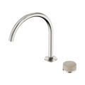 Serenity Progressive Bath/Kitchen Mixer Arc Spout With Rome Travertine Handle - Nero Serenity Collection - Chrome FinishBrushed Nickel Finish