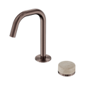Serenity Progressive Basin Mixer Edge Spout With Rome Travertine Handle - Nero Serenity Collection - Chrome FinishBrushed Bronze Finish
