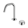 Serenity Progressive Basin Mixer Edge Spout With Metal Handle - Nero Serenity Collection - Chrome Finish