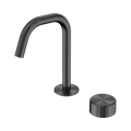 Serenity Progressive Basin Mixer Edge Spout With Metal Handle - Nero Serenity Collection - Chrome FinishGun Metal Finish