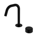 Serenity Progressive Basin Mixer Edge Spout With Metal Handle - Nero Serenity Collection - Chrome FinishMatte Black Finish
