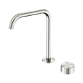 Serenity Progressive Bath/Kitchen Mixer Edge Spout With Metal Handle - Nero Serenity Collection - Chrome FinishBrushed Nickel Finish