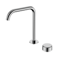 Serenity Progressive Bath/Kitchen Mixer Edge Spout With Metal Handle - Nero Serenity Collection - Chrome Finish