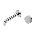 Serenity Progressive Wall Basin Mixer 160mm Spout With Carrara Handle - Nero Serenity Collection - Chrome Finish