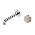 Serenity Progressive Wall Basin Mixer 160mm Spout With Rome Travertine Handle - Nero Serenity Collection - Chrome Finish