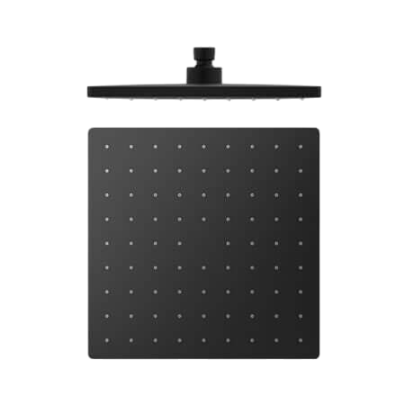 Showers Nero 250mm ABS Square Shower Head Colour: Matte Black Place & Palette