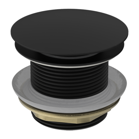 40mm Bath Pop-Up Plug With Removable Waste - No Overflow-Accessories-Nero-Matte Black-place-and-palette