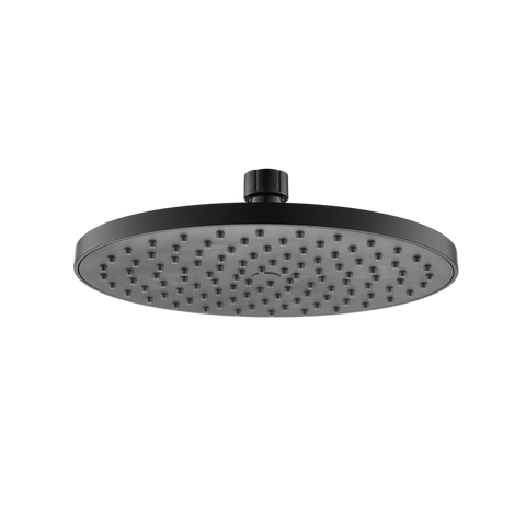 Showers Modern National Abs Shower Head Colour: Electroplated Matte Black Style: Round Size: 215mm Place & Palette