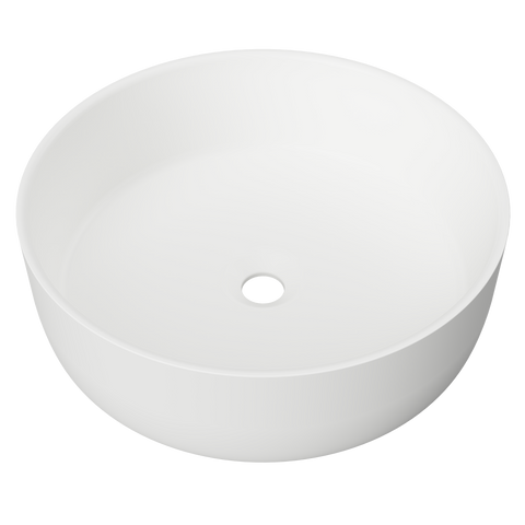 Allure Ceramic Basin 360mm-Basins-Timberline-White Gloss-place-and-palette