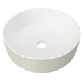 Allure Raked Ceramic Basin 360mm-Basins-Timberline-White Gloss-place-and-palette