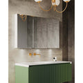 Mirrors BelBagno Aluminium LED Shaving Cabinet Size: 500x112x700 Place & Palette