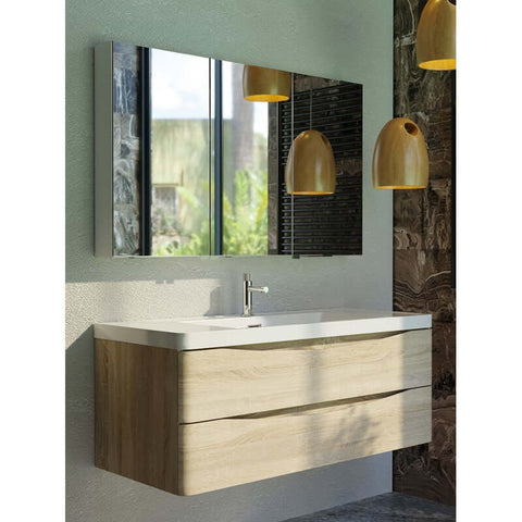 Mirrors BelBagno Aluminium LED Shaving Cabinet Size: 500x112x700 Place & Palette