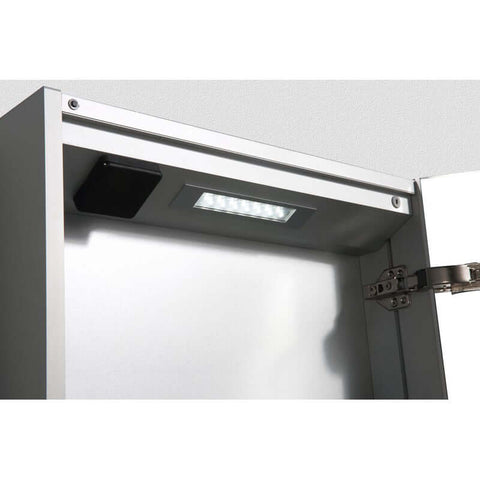 Mirrors BelBagno Aluminium LED Shaving Cabinet Size: 500x112x700 Place & Palette