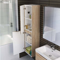 Vanities BelBagno Ancona Side Cabinet Colour: White Oak Place & Palette