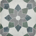 Tiles The Peninsula Collection Antique Porcelain Tile Colour: Flora Place & Palette