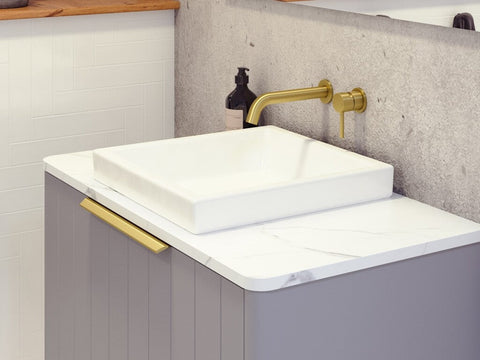 Arcade Inset Ceramic Basin 400mm-Basins-Timberline-White Gloss-place-and-palette