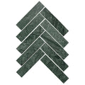 Tiles The Manly Collection Artemis Marble Herringbone Tile Colour: Indian Green Place & Palette