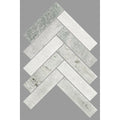 Tiles The Manly Collection Artemis Marble Herringbone Tile Colour: Ming Green Place & Palette