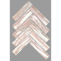 Tiles The Manly Collection Artemis Marble Herringbone Tile Colour: Norwegian Pink Place & Palette