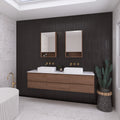 Vanities Timberline Ashton Wall Hung Vanity with Silk Surface Top & Basin Size: L 750mm Centre Bowl Place & Palette