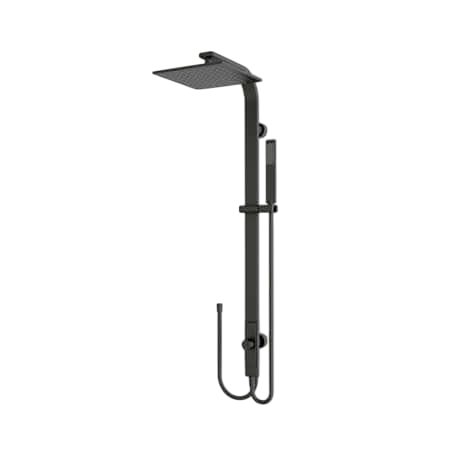 Showers Nero Astra Rain Square Twin Shower Double Hose Colour: Matte Black Place & Palette