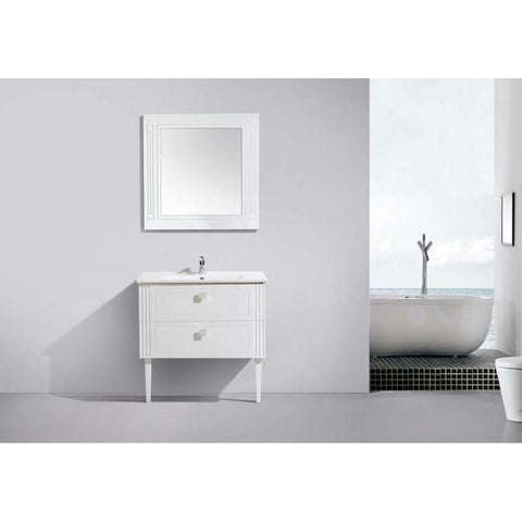 Vanities BelBagno Atria de Luxe II Vanity Finish: Gloss White Place & Palette