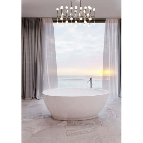 Baths BelBagno Aveo Bath Size: 1740x850x580 Place & Palette