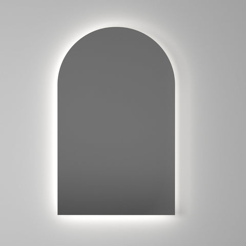 Mirrors Thermogroup Backlit Arch Mirror Colour: Cool Light Place & Palette