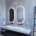 Mirrors Thermogroup Backlit Pill Shape Mirror Colour: Cool Light Place & Palette