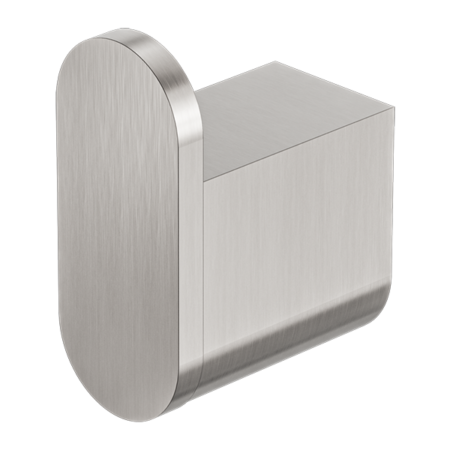 Bianca Robe Hook-Accessories-Nero-Brushed Nickel-place-and-palette