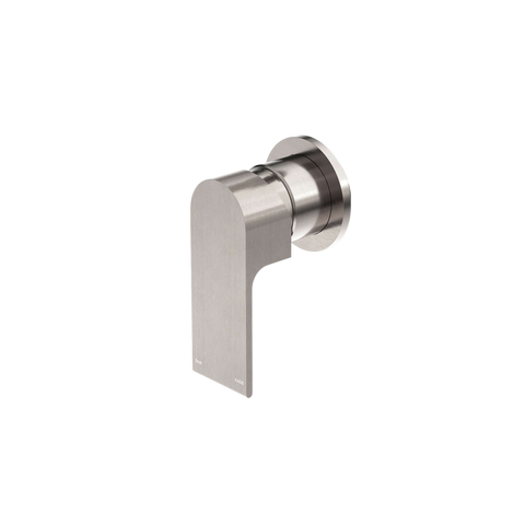 Showers Nero Bianca Shower Mixer With Plate Colour: Brushed Nickel Plate Size: 80mm Place & Palette