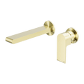 Tapware Nero Bianca Wall Basin/Bath Mixer Separate Back Plate Colour: Brushed Gold Size: 230mm Place & Palette